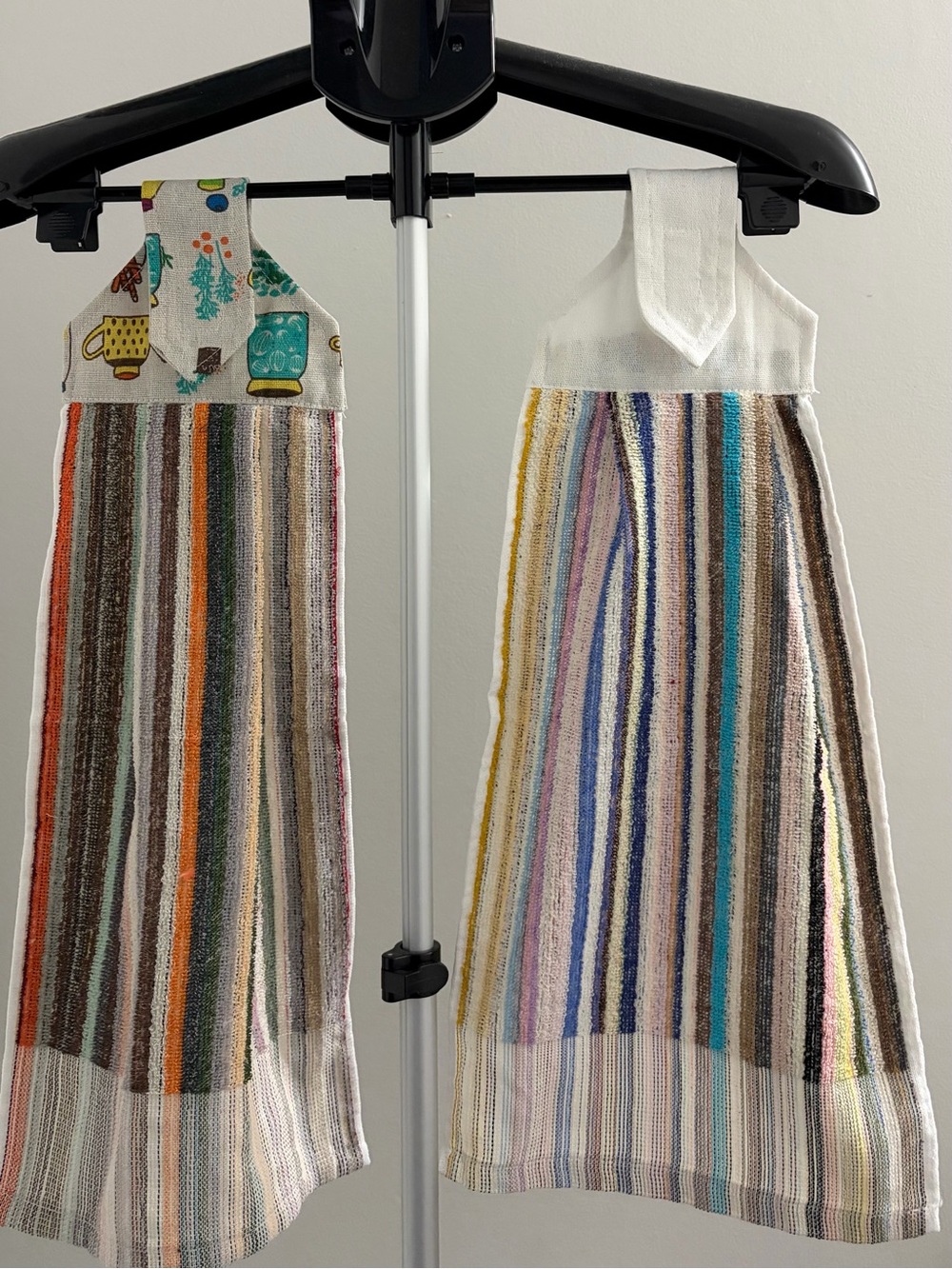 Striped new cotton set of Hanging Kitchen Towels - Multicolor